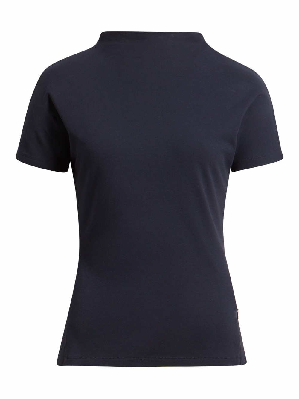 BOSS Ecreci Funnel Neck Cotton T-Shirt Sky Captain Blue NWOT Size S - Picture 5 of 10